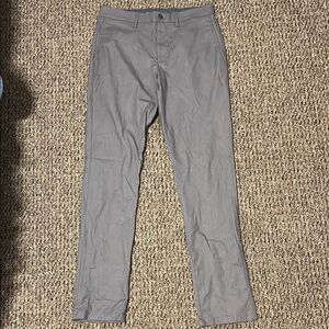Men's 32x34 Gray Slim Fit Dress Pants